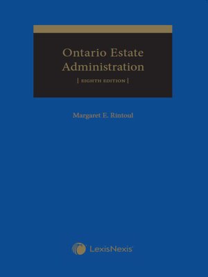 cover image of Ontario Estate Administration